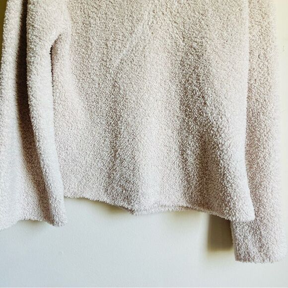 LUCA + GRAE Beige Sherpa Wide Sleeve Turtleneck Sweater M/L - Picture 6 of 8